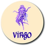 Magnet Me Up Virgo Zodiac Sign Magnet Decal, 5 Inch Round, Vinyl Automotive Magnet