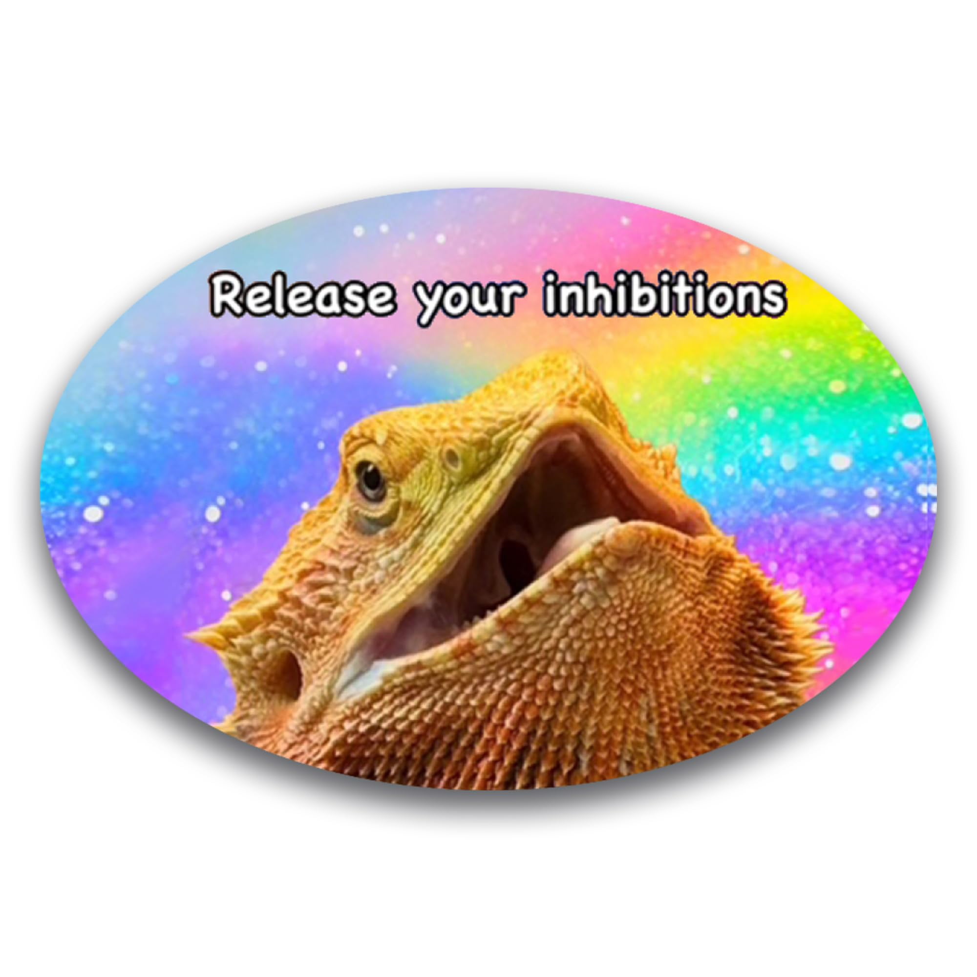 Magnet Me Up WHOSAGOODLIZARD Bearded Dragon Magnet Decal– 4x6 Oval Reptile  Humor - Walmart.com