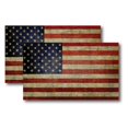 thumbnail image 1 of Magnet Me Up Weathered American Flag Vinyl Magnet, 3x5 In, Red, White and Blue 2Pk, 1 of 8