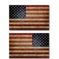 thumbnail image 1 of Magnet Me Up Weathered American Flag Vinyl Magnet Decals, 5x8 In, Opposing 2 Pack, 1 of 7
