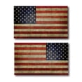thumbnail image 1 of Magnet Me Up Weathered and Reversed Weathered American Flag Vinyl Magnet, 3x5 Inc, Opposing 2 Pk, 1 of 9