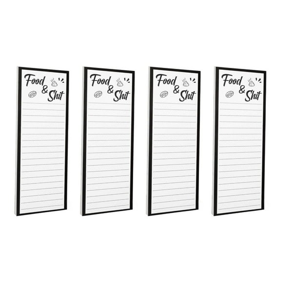 Magnet Notepads Writing Pad for Fridge 50Sheets/Pad P3x7.89Inch Fridge Memopad Writing Pad Magnetic Leather Pen Holder
