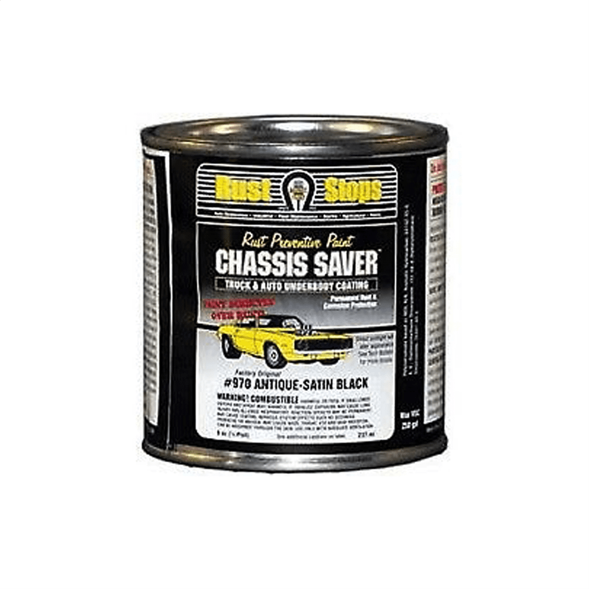 Paint & Shellac Chassis Saver Satin Black8OZ