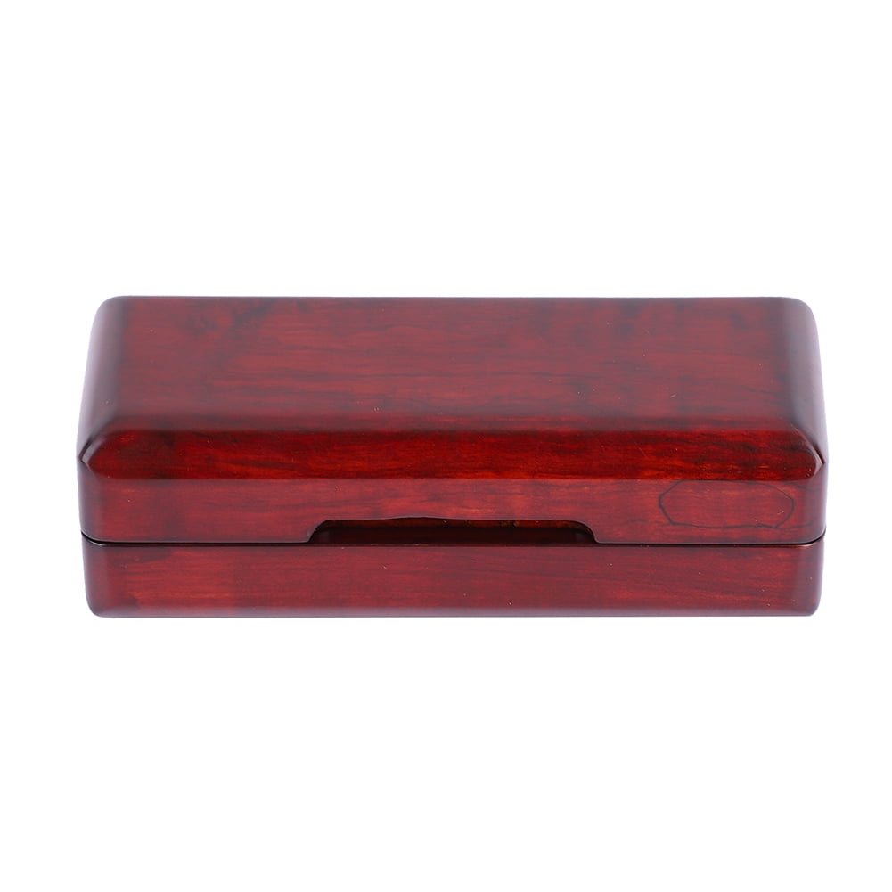 Solid Wood Alto Sax Saxophone Mouthpiece Case Box Accessory (Red