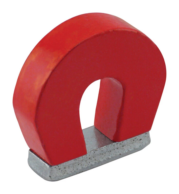 Magnet Source 1 In. L X 1.126 In. W Red Alnico Horseshoe Magnet 2 Lb. Pull 1 Pc