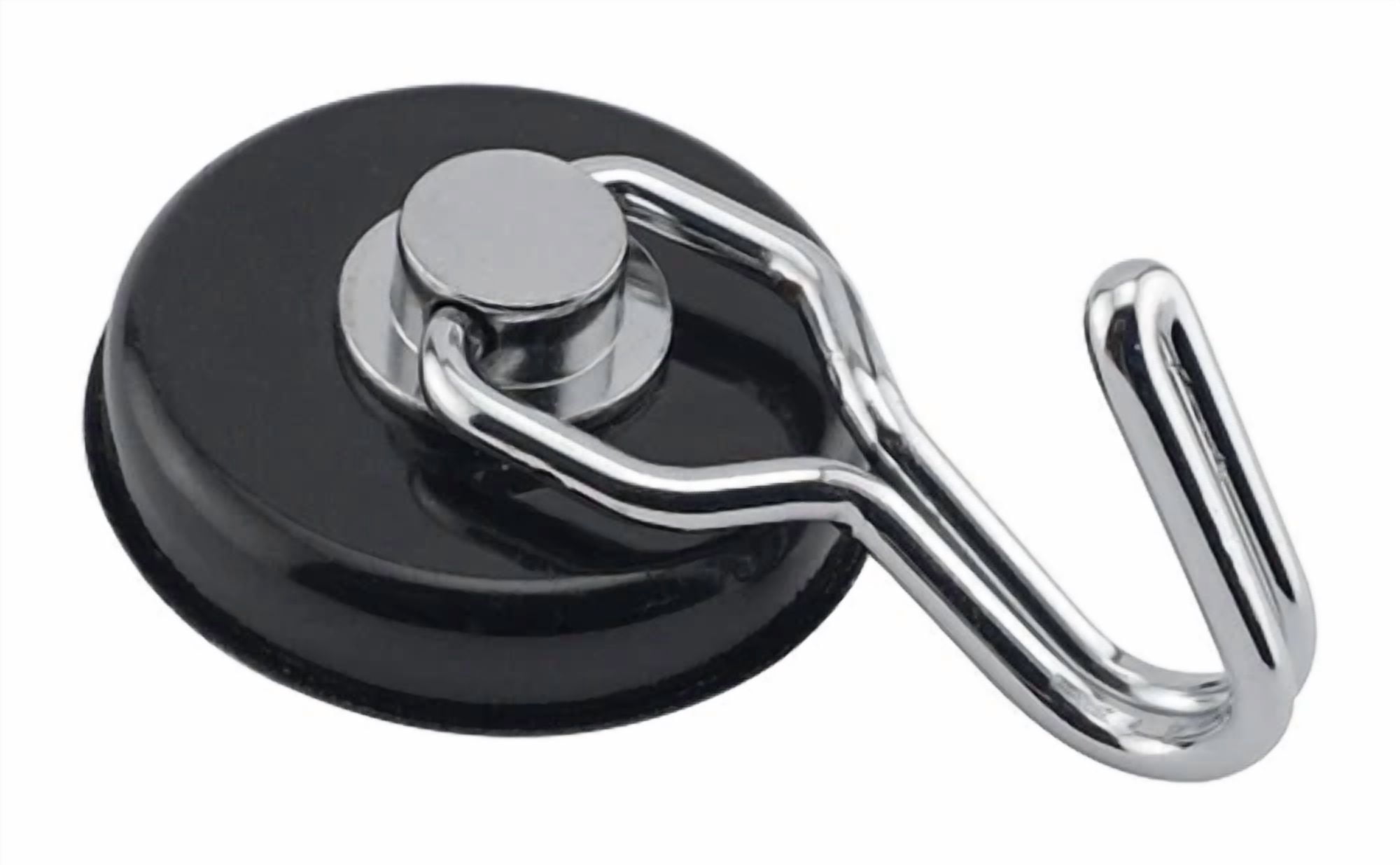 Magnet Source .29 In. L X 1.5 In. W Black Neodymium Rotating Magnetic Hook 65 Lb