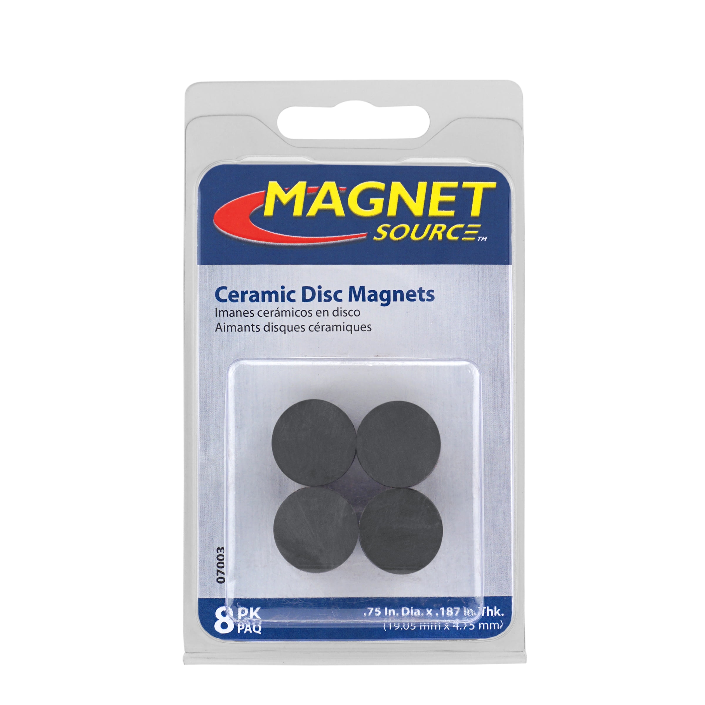 THE MAGNET SOURCE Magnet Source Ceramic Magnet Disks, 3/4" x 3/16"