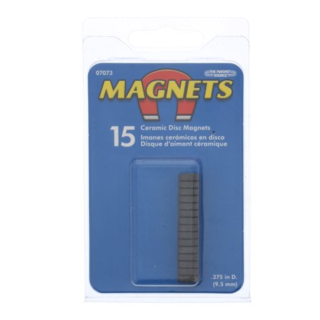 Magnet Source Ceramic Magnet Disks, 3/8" x 1/8"