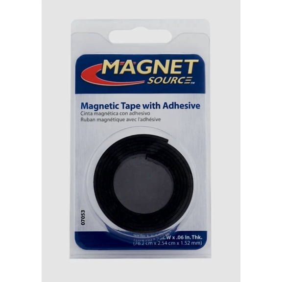 Magnet Source Magnetic Tape W/ Adhesive Flexible Craft Magnet 0.5" X 30" L 07011