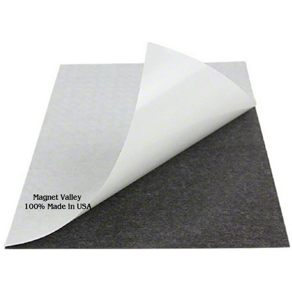 Magnet Valley 25 pcs 4" x 6" (60 mil) Magnetic Adhesive Magnet Sheets Peel and Stick for Photos