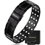 MagnetRX  3X Strength Titanium Magnetic Bracelets for Men Black