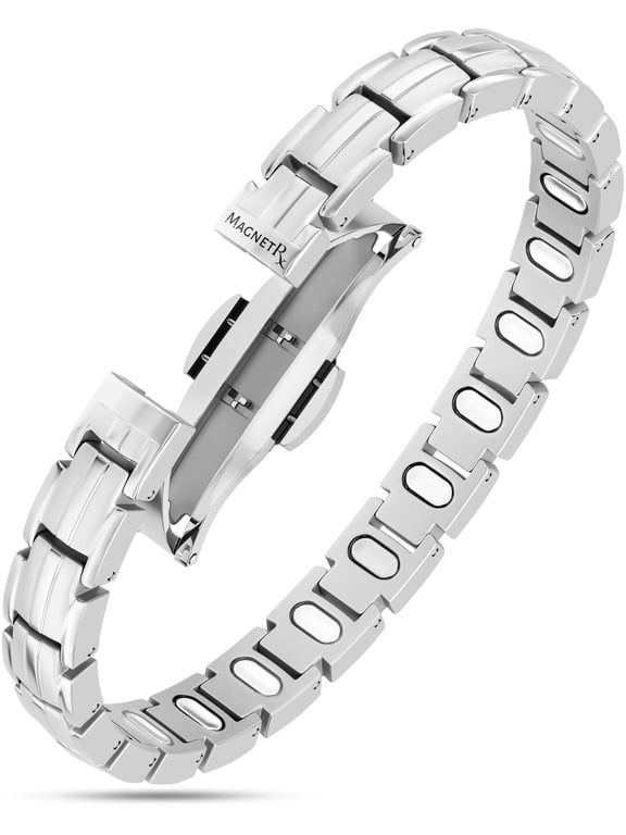 Bracelets for Women — EllipseMAX Designed in USA & PATENT PENDING — Premium Titanium Womens Bracelet & Adjustable Length (Silver)