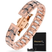 MagnetRX  Copper Bracelet for Men with Adjustable Length Tire Track