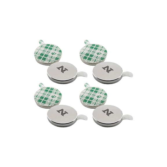 MagnetSource Neodymium Disc Magnet with Adhesive - Pack of 12