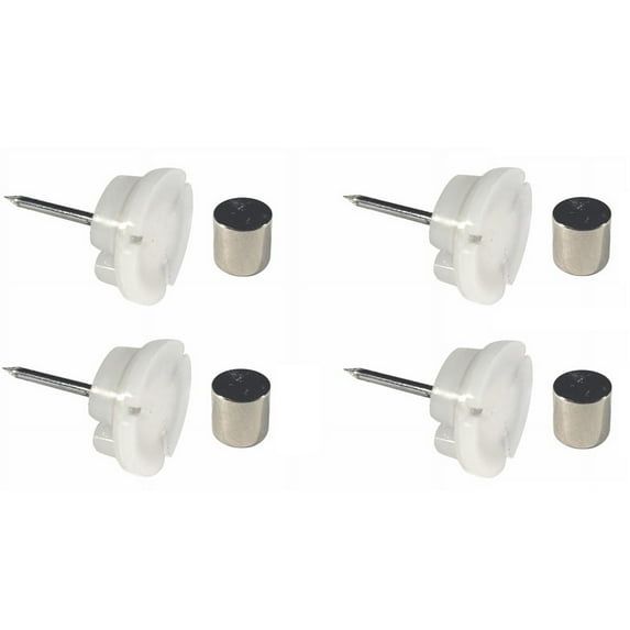 Magnetack Pushpin Magnetic Poster & Photo Hanger Set of 4