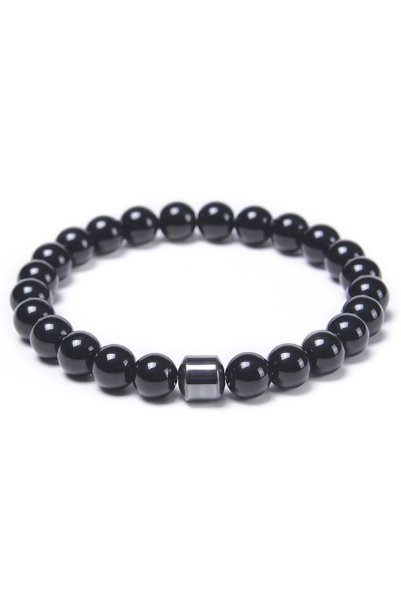 Magnetarmband für Herren & Damen – Handgefertigt mit Natürlichen Steinen & 800 Gauss Magneten, Energie-Balance, Verstellbar, Leicht & Stilvoll – Wellness Geschenk