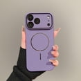 thumbnail image 1 of Magneti8c For iPhone 15 Phone Case,Compatible with Mag-Safe,Built-in Lens Protector,Ultra Slim Hard PC Shockproof Anti-Scratch Drop Protection,Durable Rugged Thin Fit Phone Case,Darkpurple, 1 of 6