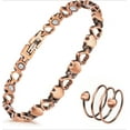thumbnail image 1 of Wollet Copper Magnetic Bracelets for Women, 99.9% Pure Copper Jewelry Adjustable, 1 of 4