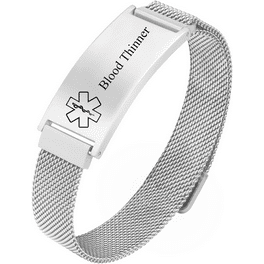 Free Custom Medical Alert Id Bracelets For Men Women stainl Walmart