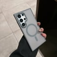 thumbnail image 1 of Magnetia For Samsung Galaxy S24 Phone Case,Compatible with Mag-safe,Drop Protection,Ultra Slim Shockproof Anti-fall Protection,Matte Translucent Back,Rugged Thin Fit Phone Case Cover,Gray, 1 of 9