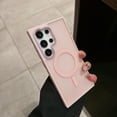 thumbnail image 1 of Magnetia For Samsung Galaxy S25 Phone Case,Compatible with Mag-safe,Drop Protection,Ultra Slim Shockproof Anti-fall Protection,Matte Translucent Back,Rugged Thin Fit Phone Case Cover,Pink, 1 of 9