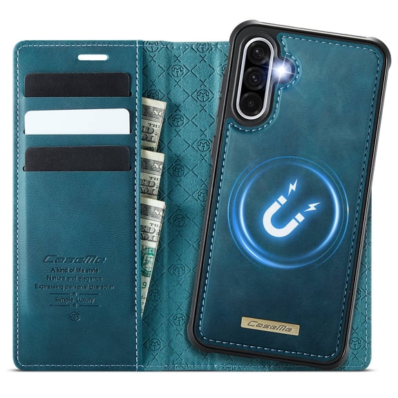 Magnetic 2 in 1 Detachable Wallet Case for Samsung Galaxy A36 5G with Card Holder Women Men, Retro PU Leather【RFID Blocking】Kickstand Shockproof Cover