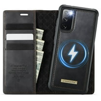 Magnetic 2 in 1 Magsafe Detachable Wallet Case for Samsung Galaxy S20 FE with Card Holder Women Men, Retro PU Leather【RFID Blocking】Kickstand Shockproof Cover