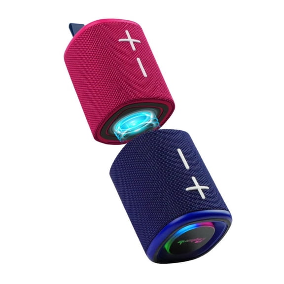 DCOWO Magnetic 2-in-1 Bluetooth Speaker with RGB LED, 20W Stereo Sound IPX6 Waterproof for Outdoor Parties