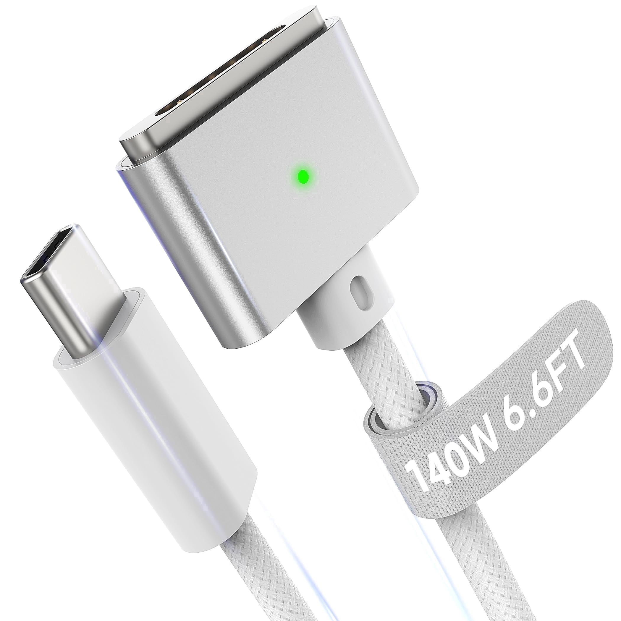 Magnetic 3 Charging Cable USB-C Type C, Compatible with MacBook Air Pro Charger, 6.6FT