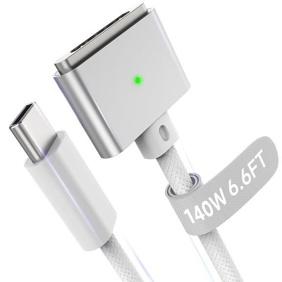 Magnetic 3 USB-C Cable 6.6FT,  Compatible with MacBook Pro MacBook Air