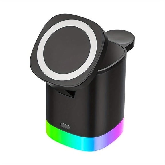 Magnetic 3-in-1 Wireless Charging Stand - Multifunctional Fast Charging Base, providing stable support, intelligent compatibility, and high efficiency and convenience.