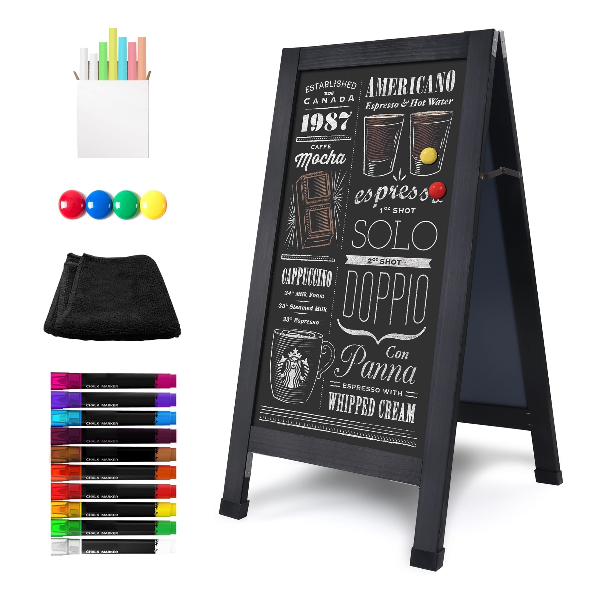 Magnetic A-Frame Chalkboard - 40