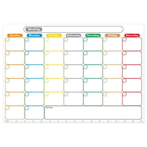 Magnetic A3 Dry Erase Monthly Calendar Board,Fridge Calendar,Magnetic Weekly Planner,Magnet Calendar Whiteboard for Refrigerator, Kitchen