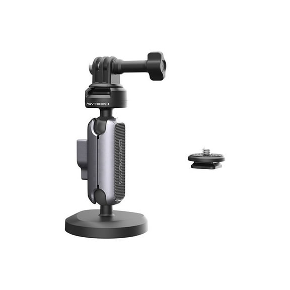 Magnetic Action Camera Mount - Bigcan Strong Suction Cup Camera Holder with 360 Dual Ball Head, 300g Load, for GoPro DJI Insta360 and Smartphones