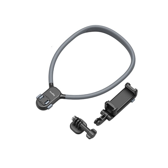 Magnetic Action Camera Neck Mount - Bigcan Wearable POV GoPro Accessory with Quick Release, 360 Rotation for Hands-Free Vlogging, Compatible with Insta360, Action5, Smartphones