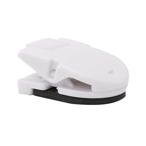 Advantus 75356 0.25 in. Jaw Capacity Magnetic/Adhesive Clips - White (20/Box)