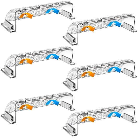 Magnetic Air Vent Deflectors 9"-15.5" Adjustable Deflector For Sidewall Ceiling Registers And Floor Vents (6 Pack)