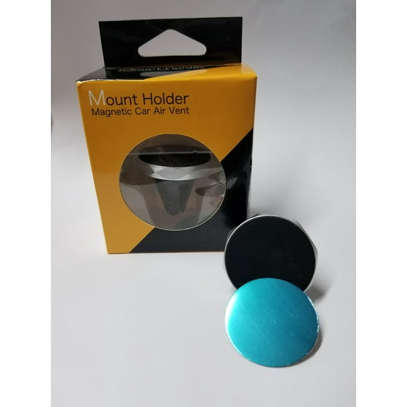 Magnetic Air Vent Phone Mount for Mobile Devices Silver Diamond 2PACK