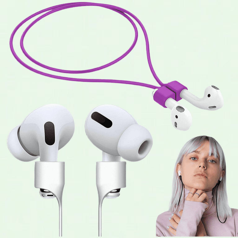 Magnetic Airpod Pro Strap Anti-Lost Cord Sports Lanyard, Purple