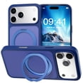 thumbnail image 1 of Magnetic for Apple iPhone 15 Case with Ring Stand, Fits MagSafe Ring, Military-Grade Drop Protection, Build in Kickstand,Slim Matte Finish Shockproof Phone Cover for iPhone 15 6.1'', 1 of 7