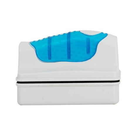 Magnetic Aquarium Glass Cleaner Non-Slip Handle, Super Strong Magnets, Anti-Scratch Pads, Floats