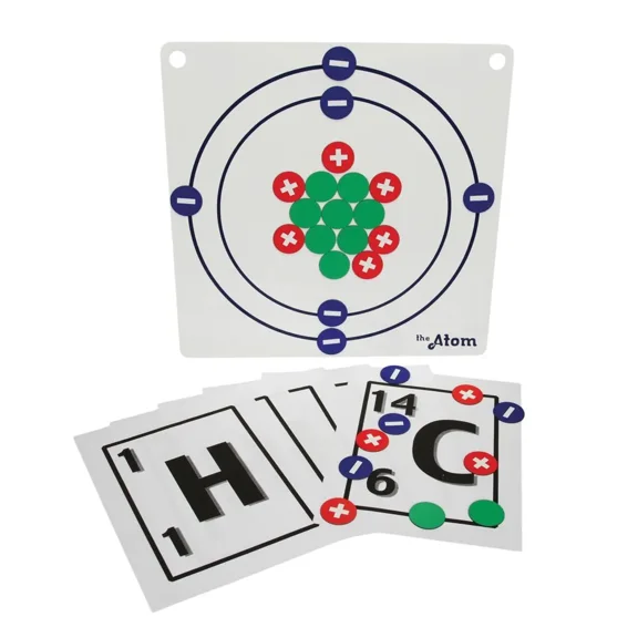 Magnetic Atom Model Set,Build Model Atoms On 16 X 16" White Board
