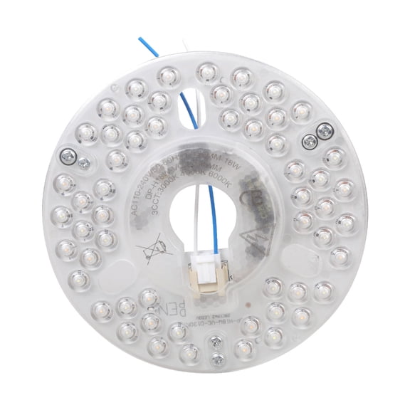 Magnetic Attachable 18W Ceiling Fan Light Board 130mm Wide Voltage PC Aluminum Material Long Lasting Soft Free Illuminat