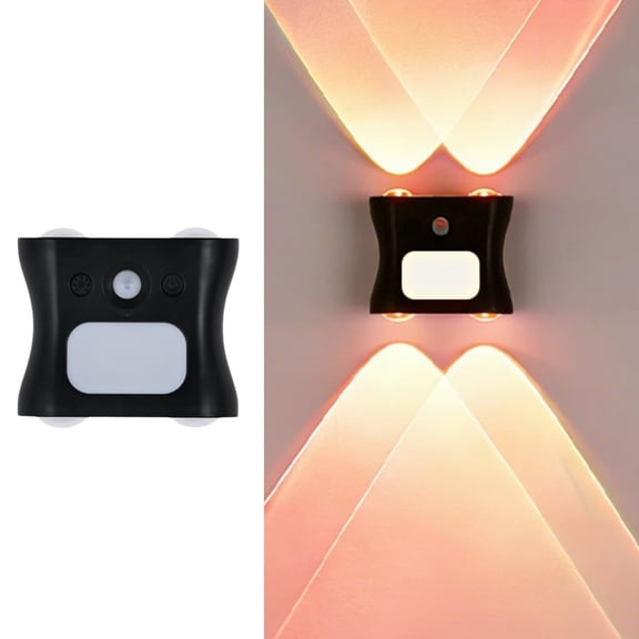 Magnetic Attached Remote Control Wall Lamp Dimmable Induction Indoor Ambient Light for Bedroom Stair Kitchen 3.66 Inch