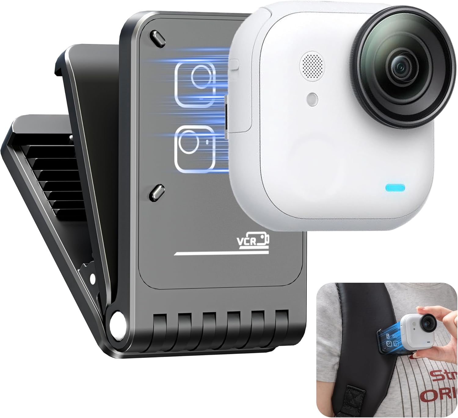 Quick Racka Insta Magnetic Backpack Clip for Insta 360 Go Ultra Accessories 225 ...