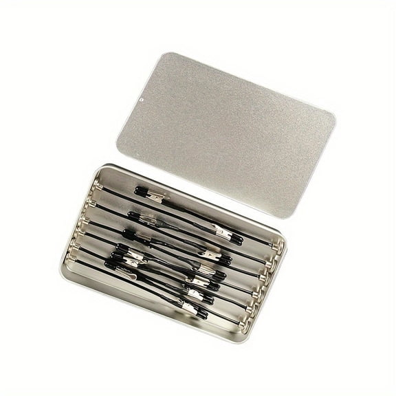 Magnetic Base Clip Stand Set Rubber Coated Soft Head Alligator Clips Long Tail Rods for Model Painting Airbrushing Miniatures Display, 1 Base 12 Clips