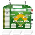 thumbnail image 1 of Magnetic Baseball Lineup Board，Baseball Lineup Board For Dugout，With 30 Lineup Cards Baseball Clipboard For Coaches, Softball Coaching Accessory For Displaying In Rest Areas, 1 of 7