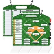 Magnetic Baseball Lineup Board, Dry Erase Coaching Lineup Boards, Baseball Lineup Cards, Double Sided Coaching Whiteboards, Baseball Lineup Board for Dugout