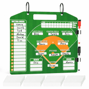 Magnetic Baseball & Softball Coach Clipboard   Dry Erase Lineup Board with Form Holder, Dugout Coaching Organizer