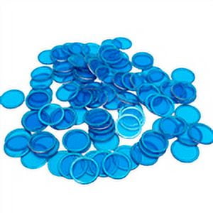 Magnetic Bingo Chips - Blue - 100 chips - 3/4 inch size